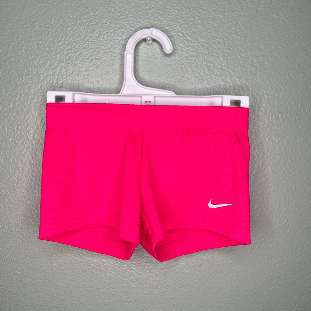 Nike kids hot pink shorts size 12 M